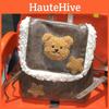 Teddy Plush Bear Printed Brown Backpack Outdoor Cute Casual Handbag Fashion