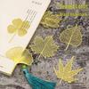 Metal Bookmarks: Chinese Style Four-Leaf Clover & Ginkgo Leaf Design Student Gift E18