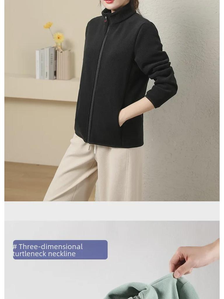 Unisex Doppelseitige Fleecejacke - Plüschiger, Dicker Winterpullover für Damen & Warmes Futter für Herren