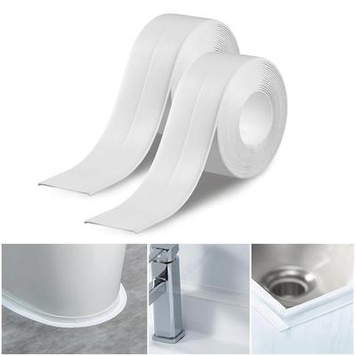 Kúpeľňová tesniaca páska vodotesná tesniaca páska vhodná do kúpeľne, WC, na kuchynskú pracovnú dosku, do kúpeľne, na WC (biela 38mmX3.5m)