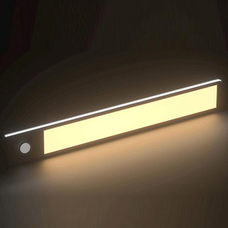 Under Cabinet Lighting Motion Sensor Closet Lamp 2200mAh USB Rechargeable Closet Lights Adhesive 3 Levels Dimmable Under Counter