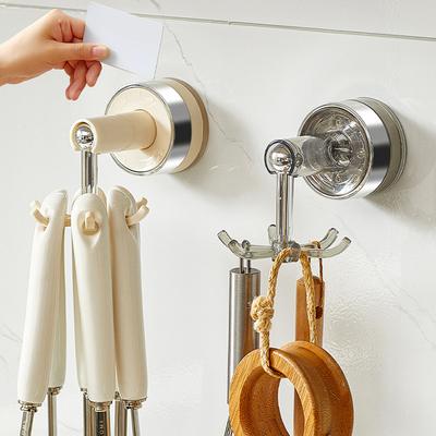1/2 Stück Küche Küchenutensilien Haken Saugbecher Installation Stanzfreie Wandhaken für Pfannenwender Löffel Organizer Küchenutensilien Hänger