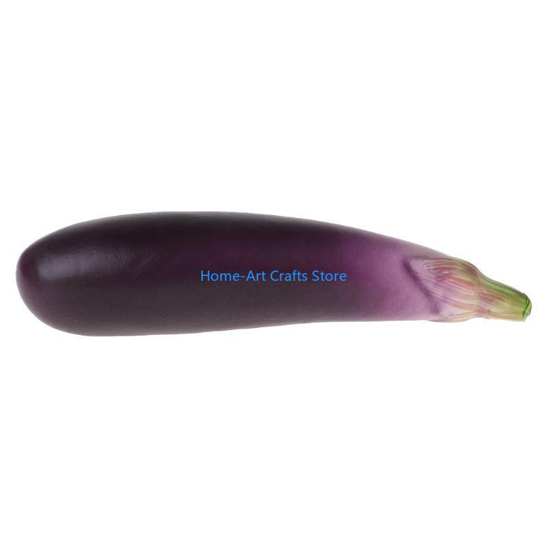 Y3NA Artificial Eggplants Simulation Fake Vegetable Photo Props Home Kitchen