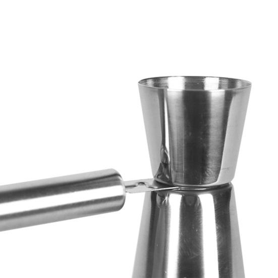 Doppelendiger Unzenbecher Cocktailbar Jigger Edelstahl Rostfrei Verschleißfest Messbecher für Genaues Getränkemischen Barkeeper-Zubehör Party