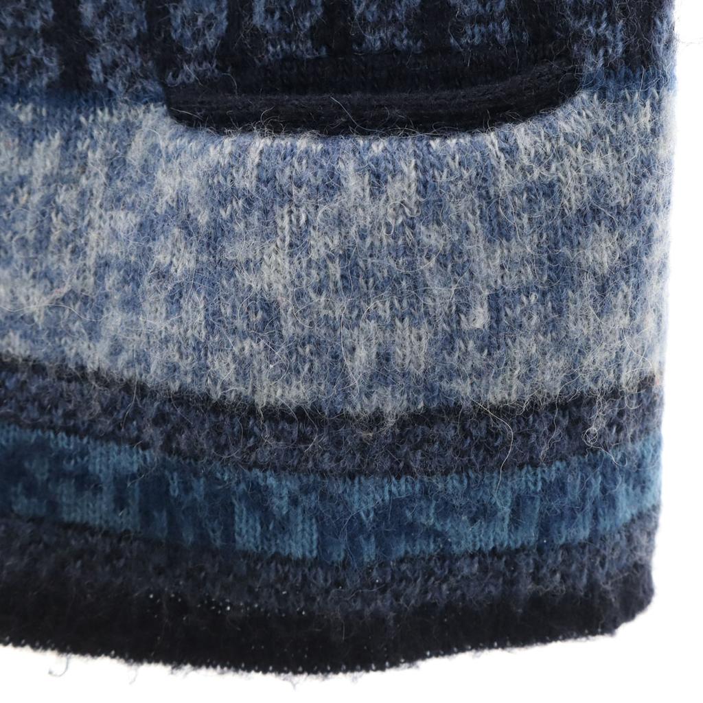 ICEWEAR 80s Vintage Icelandic Nordic Pattern Knit vest M Navy Men's Used