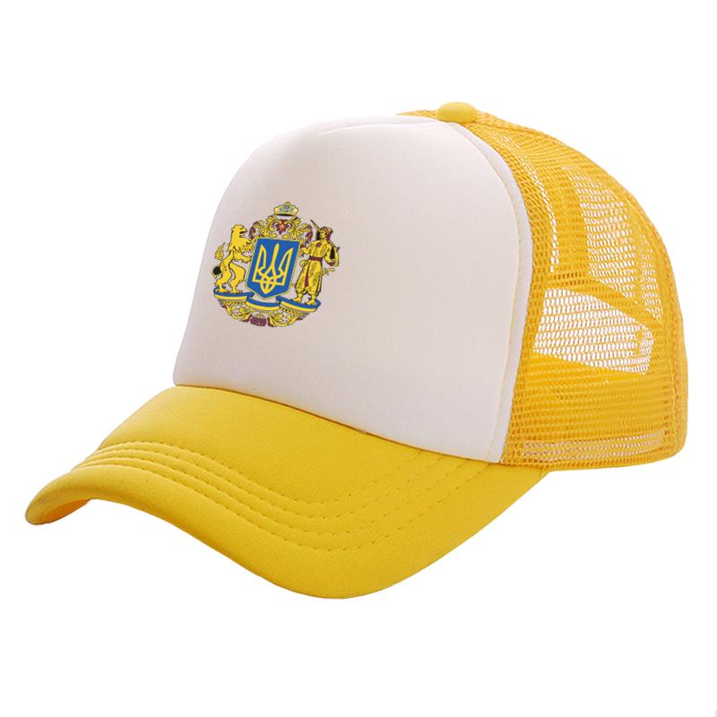 Ukraine Tryzub Trucker Cap Cool Unisex Ukrainian Hat Baseball Caps Summer Unisex Mesh Net Caps