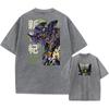 Graphic Vintage Acid Wash Cotton Tee for Men Women Summer Oversized TShirt Short Sleeve Crewneck Tops Cosplay Outfits