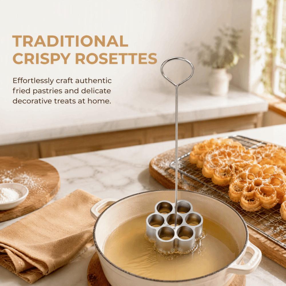 Easy Release Fried Pastry Mold Star Shape Thai Dessert Maker Durable Bunuelos Mold Kitchen