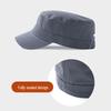 Men's Versatile Casual Short Brim Flat Top Hat - Trendy, Double-Layer Deepened Duckbill Cap for Spring and Autumn.