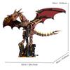 1439PCS Mechanical Fire Dragon Blocks Mythical Creatures Series Light Connectable Animal Model Creative 3D Desk Decor Gift