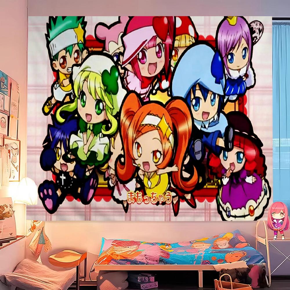 Classic Japanese Anime S-Shugo C-Chara Printed Large Wall Tapestry Hanging Tarot Hippie Wall Rugs Dorm Home Decor