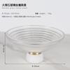 Marble Base Decorative Tray, Round Transparent Glass Fruit Tray, Living Room Desktop Organizing Container, Small Accessories