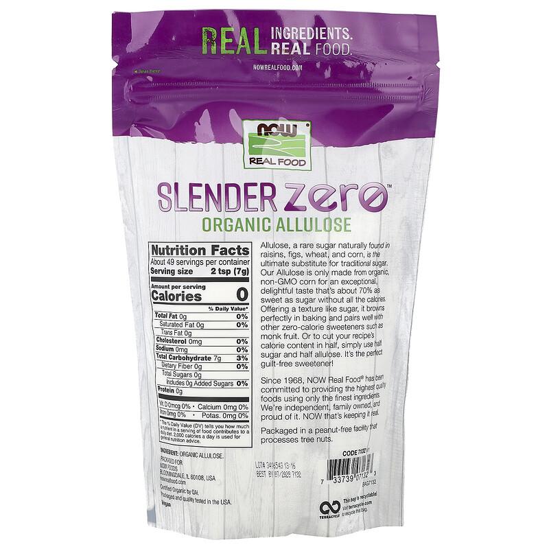 Real Food, Slender Zero™ Organic Allulose, 12 oz (340 g)