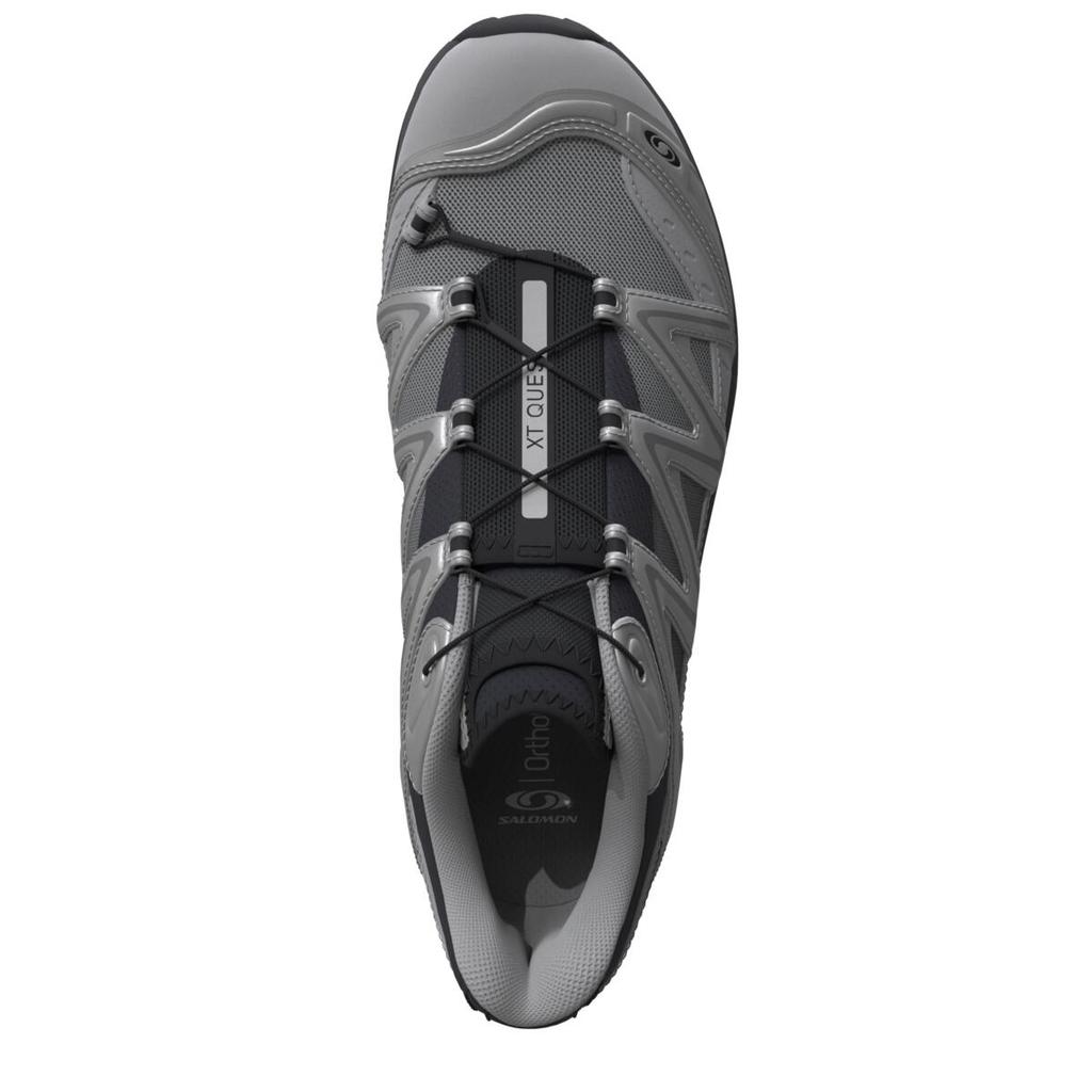 SALOMON Xt-Quest Casual Versatile Shock Absorbing Durable Low-Top Trail Running Shoes Unisex Sneakers Black Silver 478852