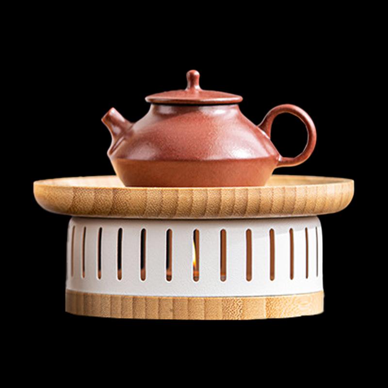 Chinese Style Bamboo & Wood Tea Warmer