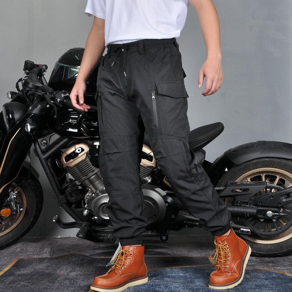 New product Motorcycle winter riding pants, waterproof, piled, thickened, windproof, high-waisted leggings, locomotive anti-drop pants for men