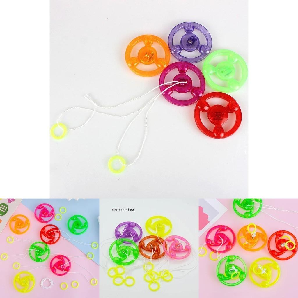 Jbbr Large Light-up Pull String Spinning Wheel Flashing Classic Toy For Kids And Students