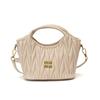 Source Manufacturer Handbag Bag Autumn and Winter New Pleated Soft Shoulder Bag Niche High-end Fashion Trend Shoulder Bag