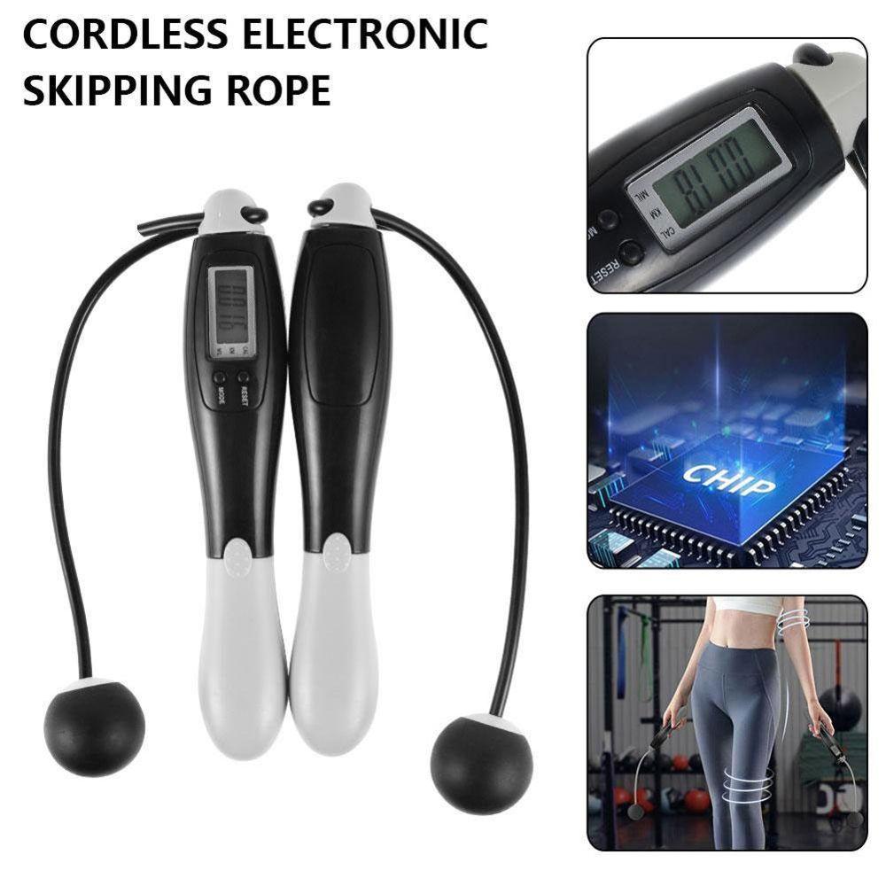 Inhak Intelligent Ropeless Cordless Jump Rope Electronic Skipping Rope Skipping Rope Counter Jumping Rope
