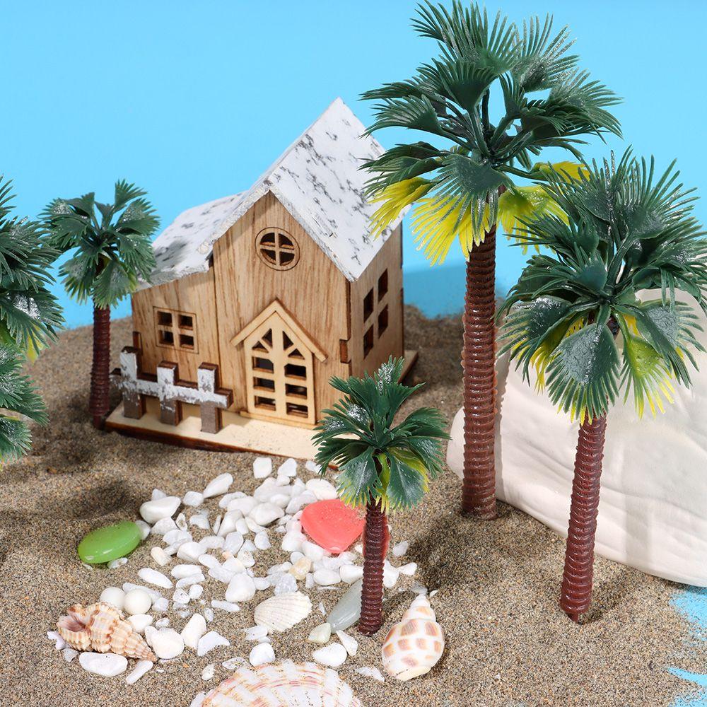 Miniatura Plante Nisip Masa Ghivece Model Craft Micro Peisaj Plastic Bonsai Cocos Palm Tree