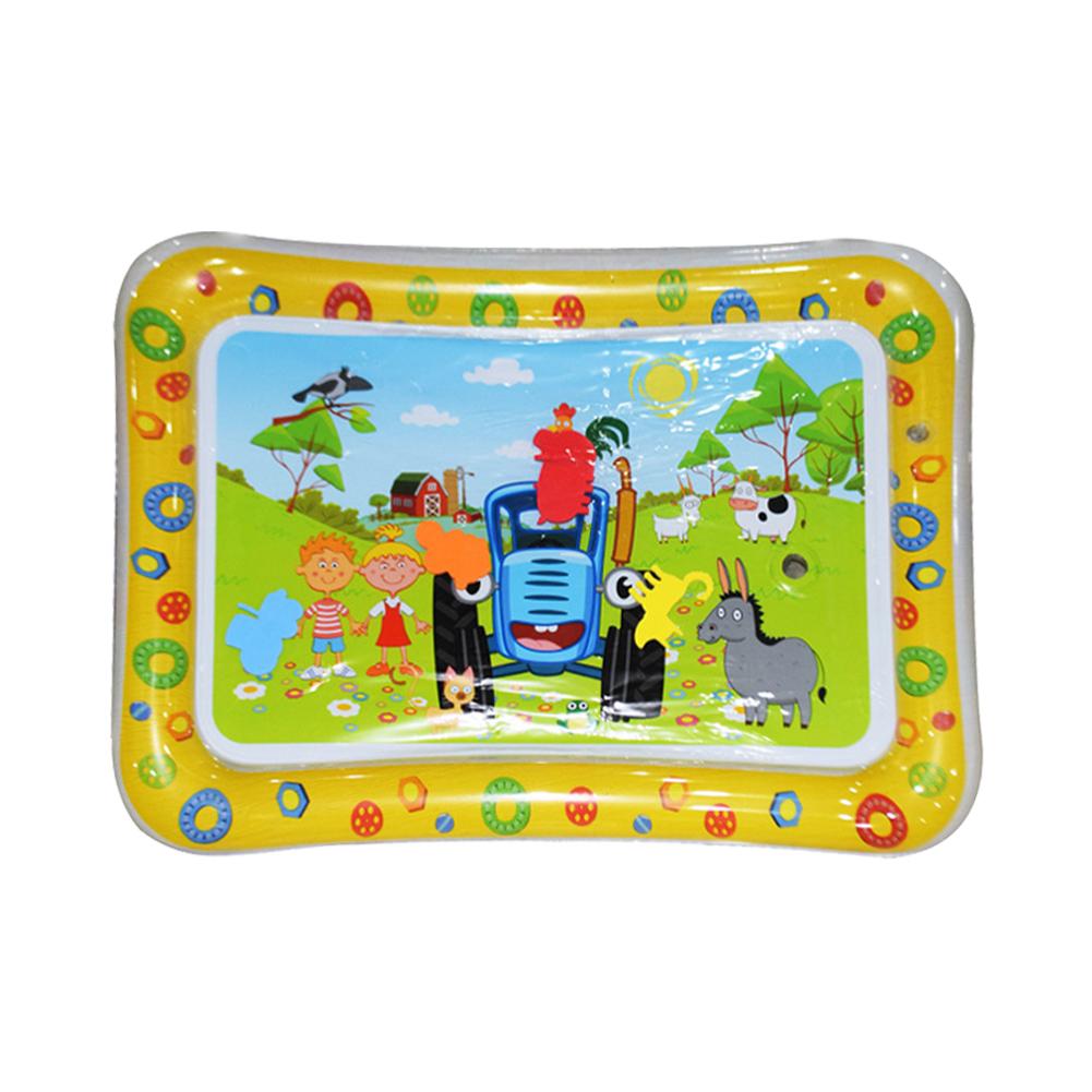 Inflatable Baby Water Mat PVC Marine Animal Water Mat Double Edge Animal Water Mat Foldable for Infants Toddlers for Activity