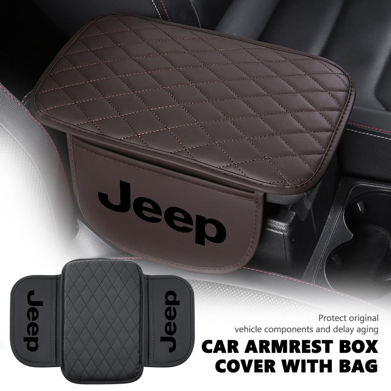 Car Armrest Box Center Console Arm Rest Protection Cushion For Jeep Compass Renegade Cherokee Wrangler JK Patriot Liberty