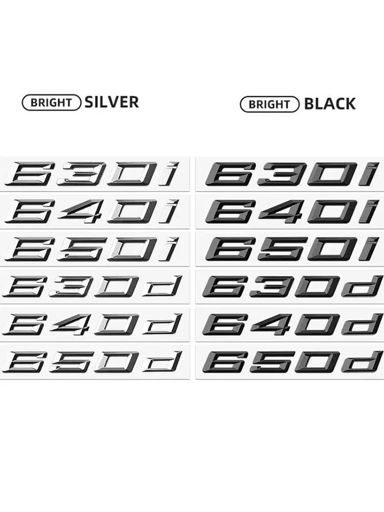 Car 3D ABS Trunk Letters Logo Badge Emblem Styling Decals Sticker For BMW 6 Series 630i 640i 650i 630d 640d 650d E63 E64 F06 uw2