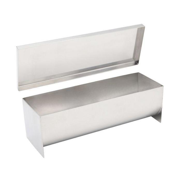 Gouttière à bûche avec couvercle