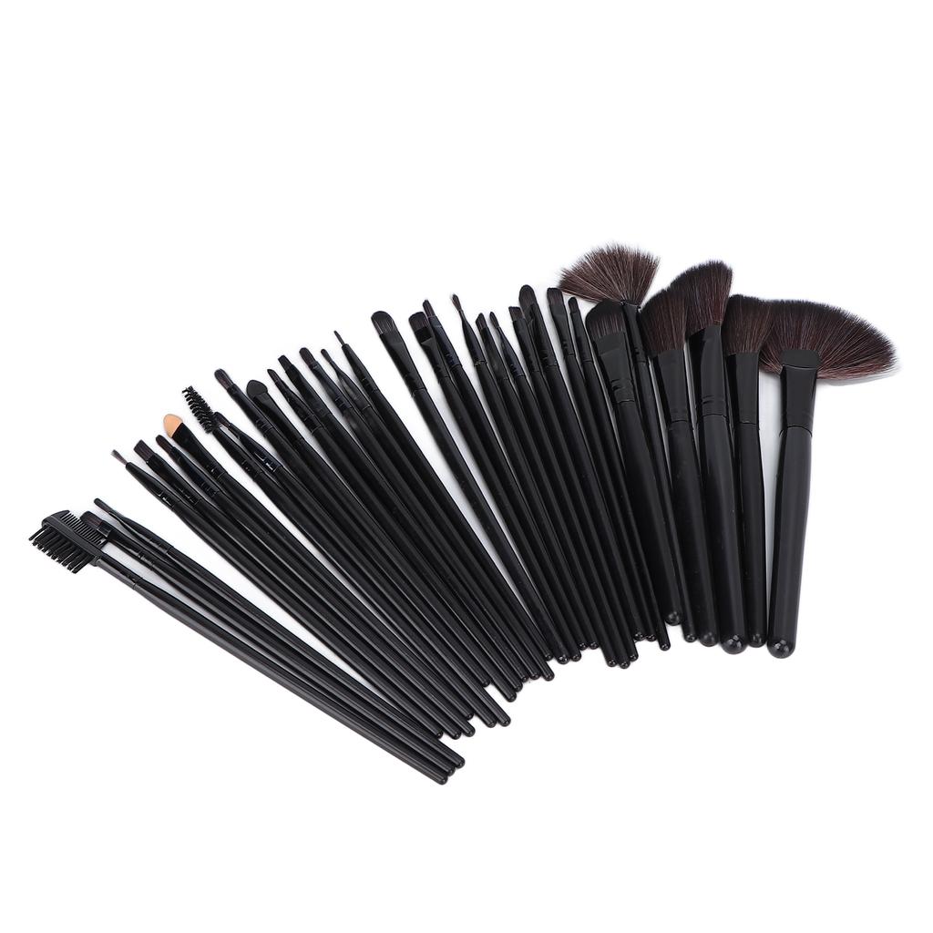 32pcs Complete Makeup Brush Set Face Powder Brush Eyeshadow Brush Beauty Tool Black