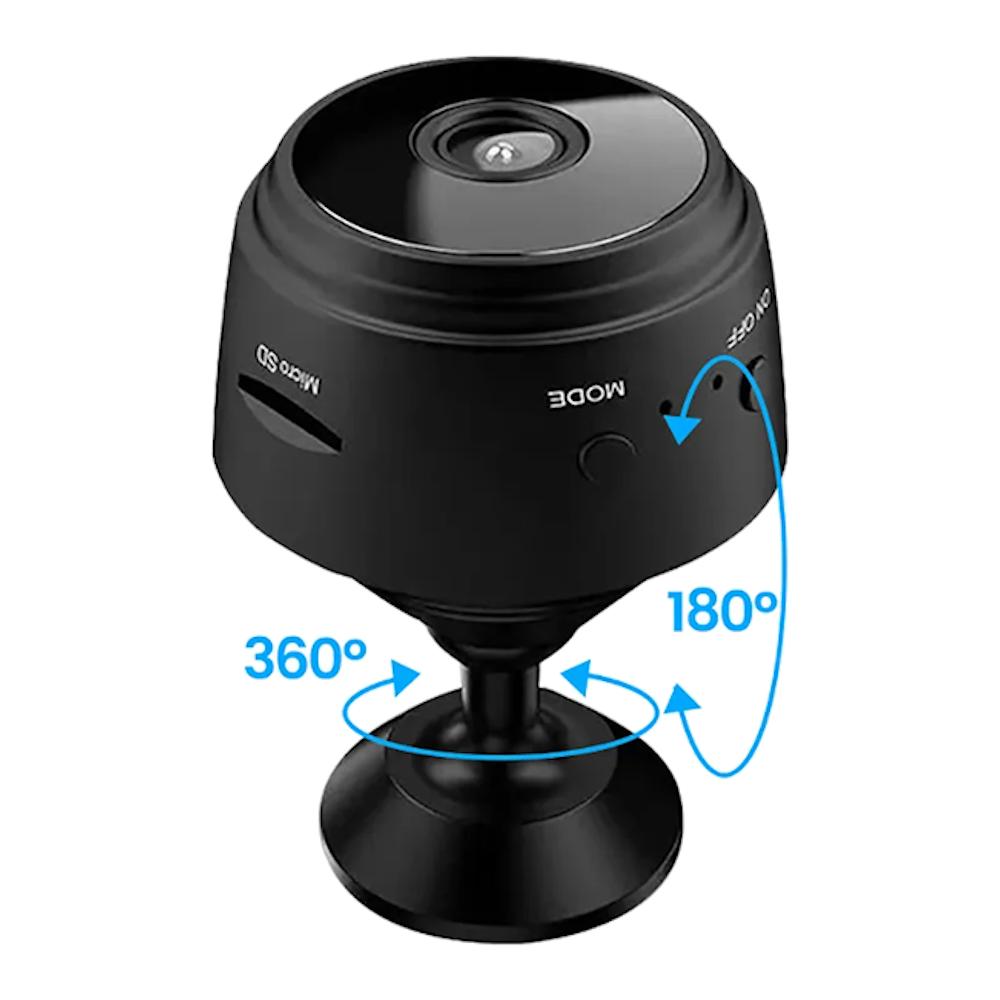 Mini kamera wifi ip smart kamerka szpiegowska full hd na karte micro sd 360