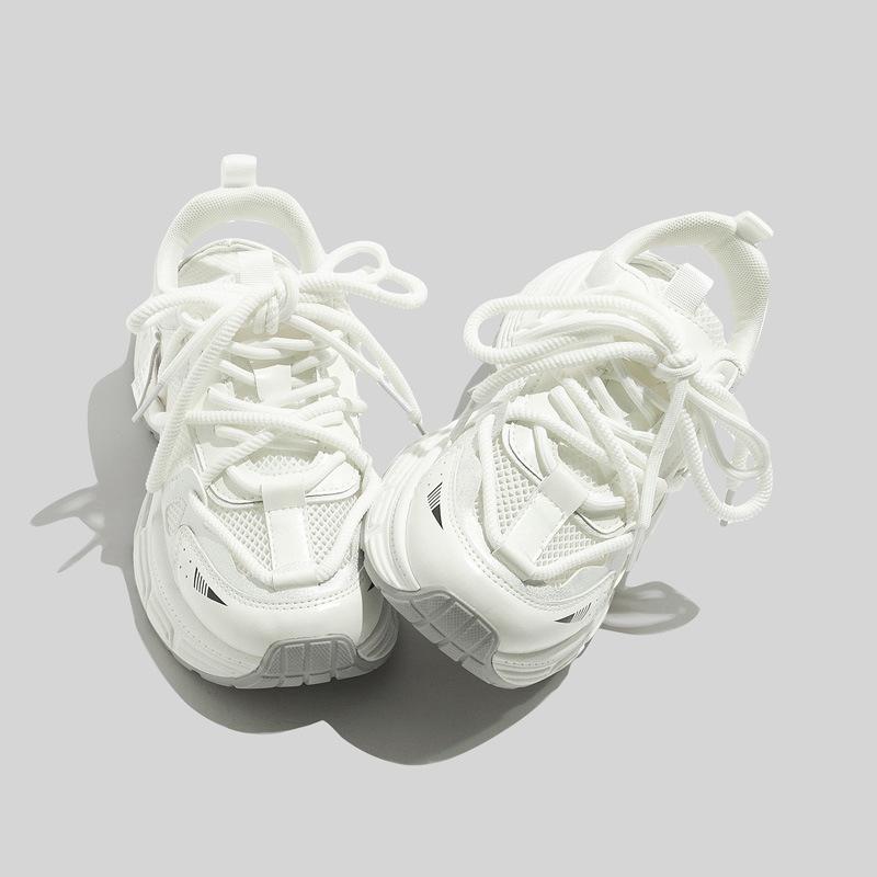 Léto nové síťované dámské bílé boty univerzální tenisky prodyšné skate boty módní ležérní boty módní pánské jednovrstvé boty