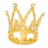 Nail Art Pen Holder Display Alloy Crown Shape Nail Art Brush Stand Manicure ToolsGold
