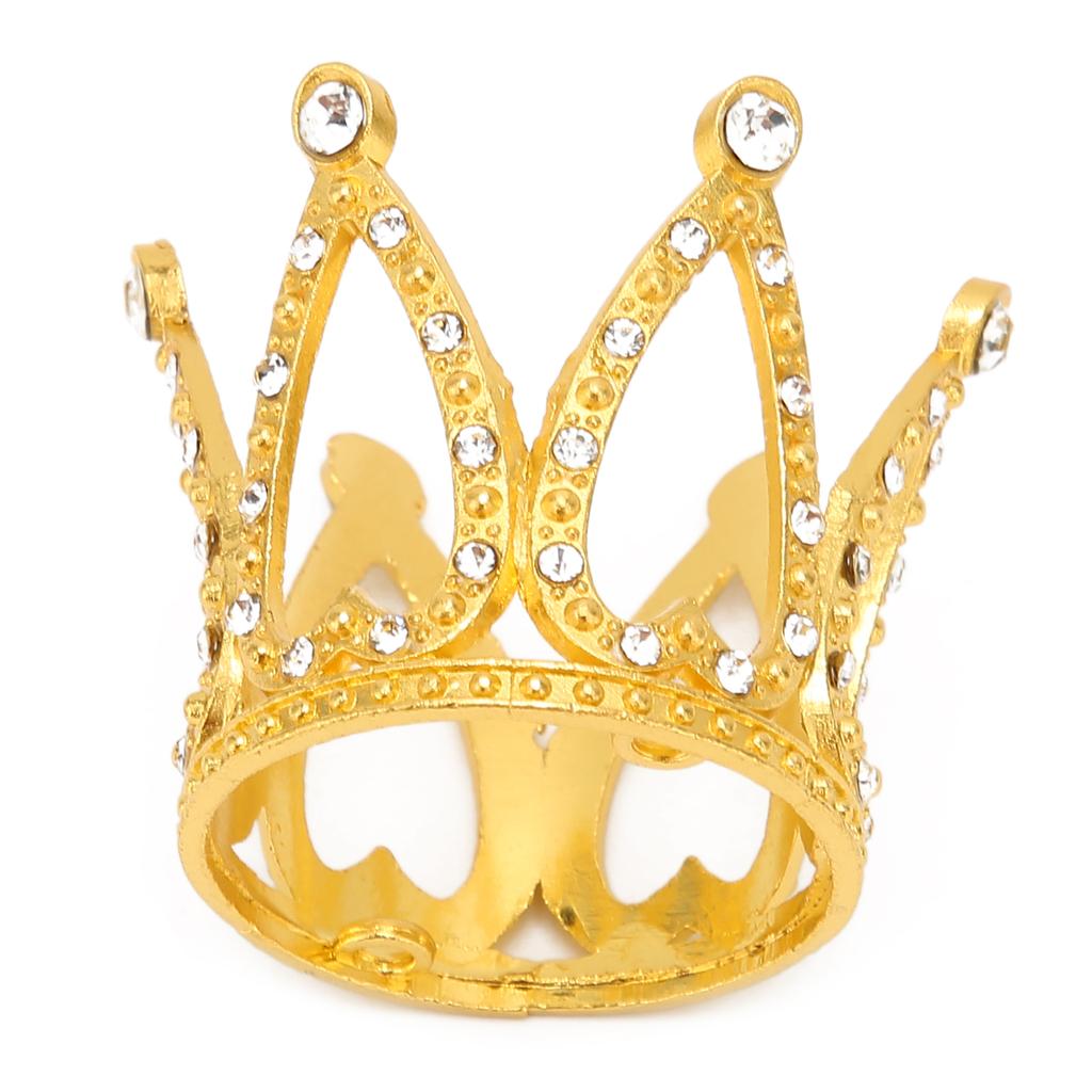 Nail Art Pen Holder Display Alloy Crown Shape Nail Art Brush Stand Manicure ToolsGold