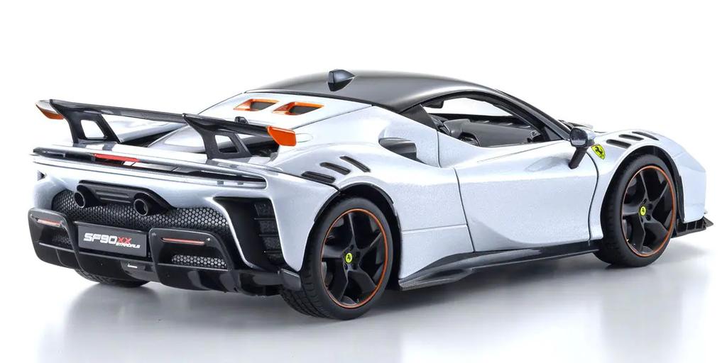 Burago Scale Ferrari SF90 XX Stradale Finished Model 1/18 (White) 18-16020W