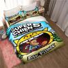 DOG MAN Set Biancheria da Letto con Fantasia Cartone Animato Carino Set Copripiumino Singolo Matrimoniale Letto King Size Set Biancheria da Letto per Camera da Letto di Ragazzi Adulti Lenzuolo Anime