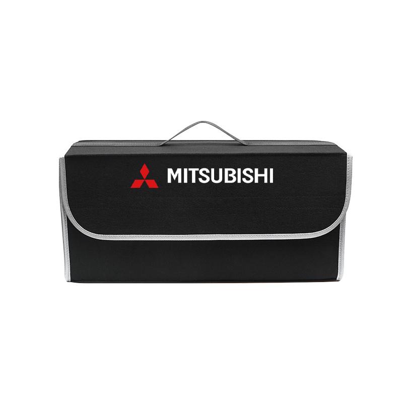 Car Logo Large Space Foldable Storage Box Car Trunk Travel Bag For Mitsubishi Eclipse Lancer Outlander Pajero ASX Ralliart Star