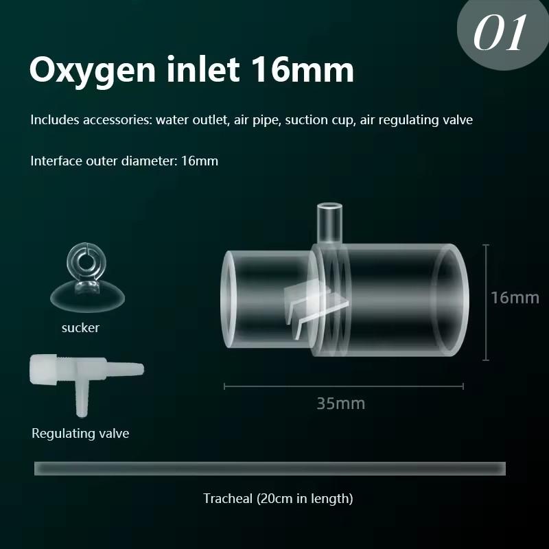 

Acrylic Clear Aquarium Fish Tank Water Pump Filter Water Outlet Nozzle Increasing Oxygen Air Aquarium Accessories 2025 New