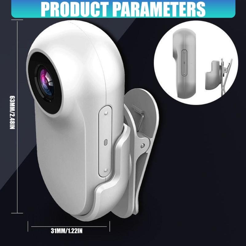 1080P Portable Mini Digital Camera Lightweight Video Recorder 1080P Resolution Wearable Camera for Student Traveler