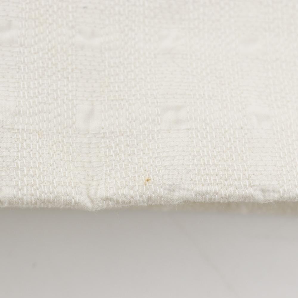 Hermes Amedaba Tote GM Handbag White Cotton Unisex Used