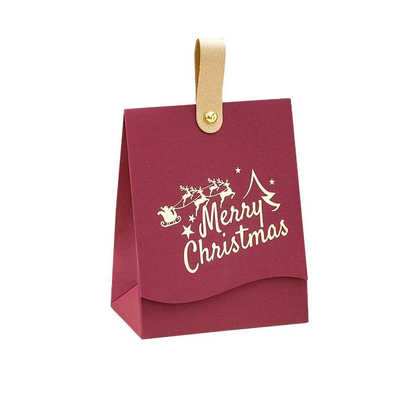 10Pcs/Pack Reindeer Creative Xmas Gift Elegant Candy Box Unique Merry Christmas Packaging Paper