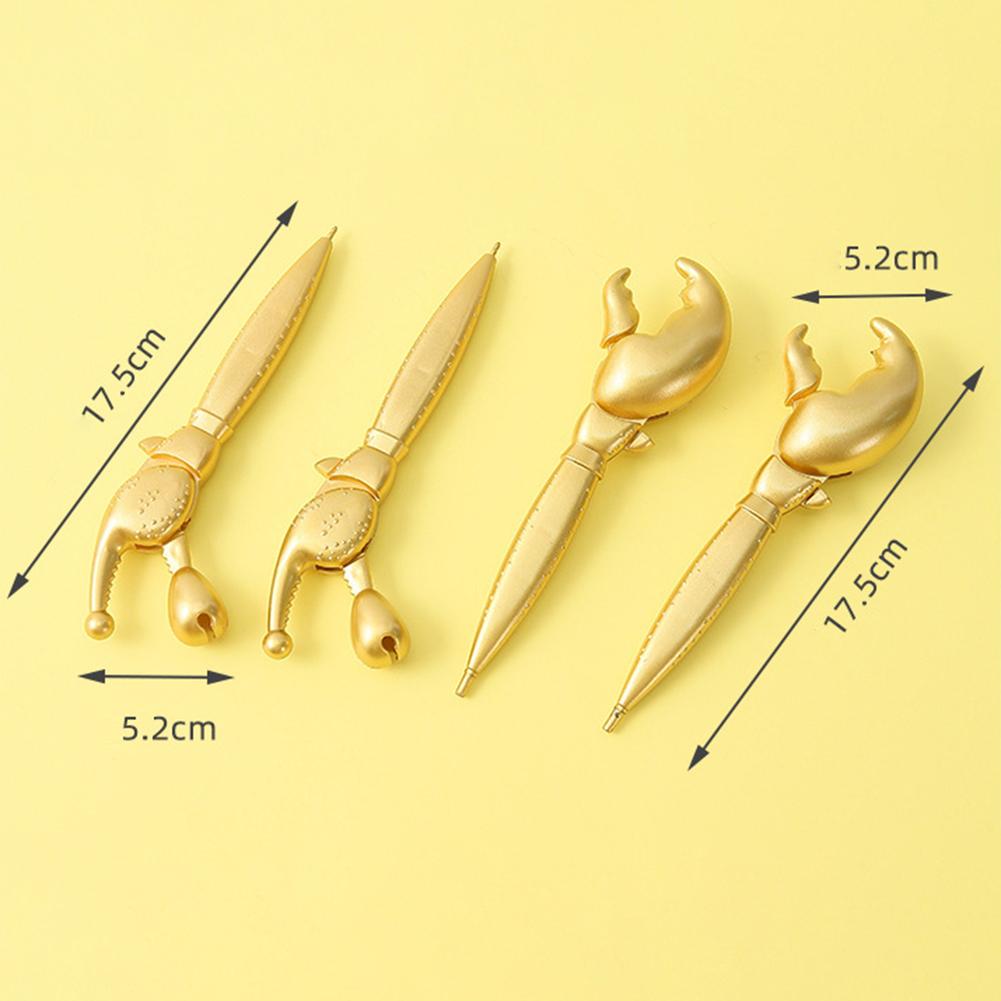 Creative Simulation Gel Pen,Personalized Golden Crab Claw Pens for Adult Children,Office Writing Stationery for Birthday Gifts