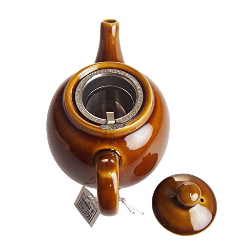 LONDON POTTERY Farmhouse Teapot, 2-Cup, Rockingham Brown, 580131