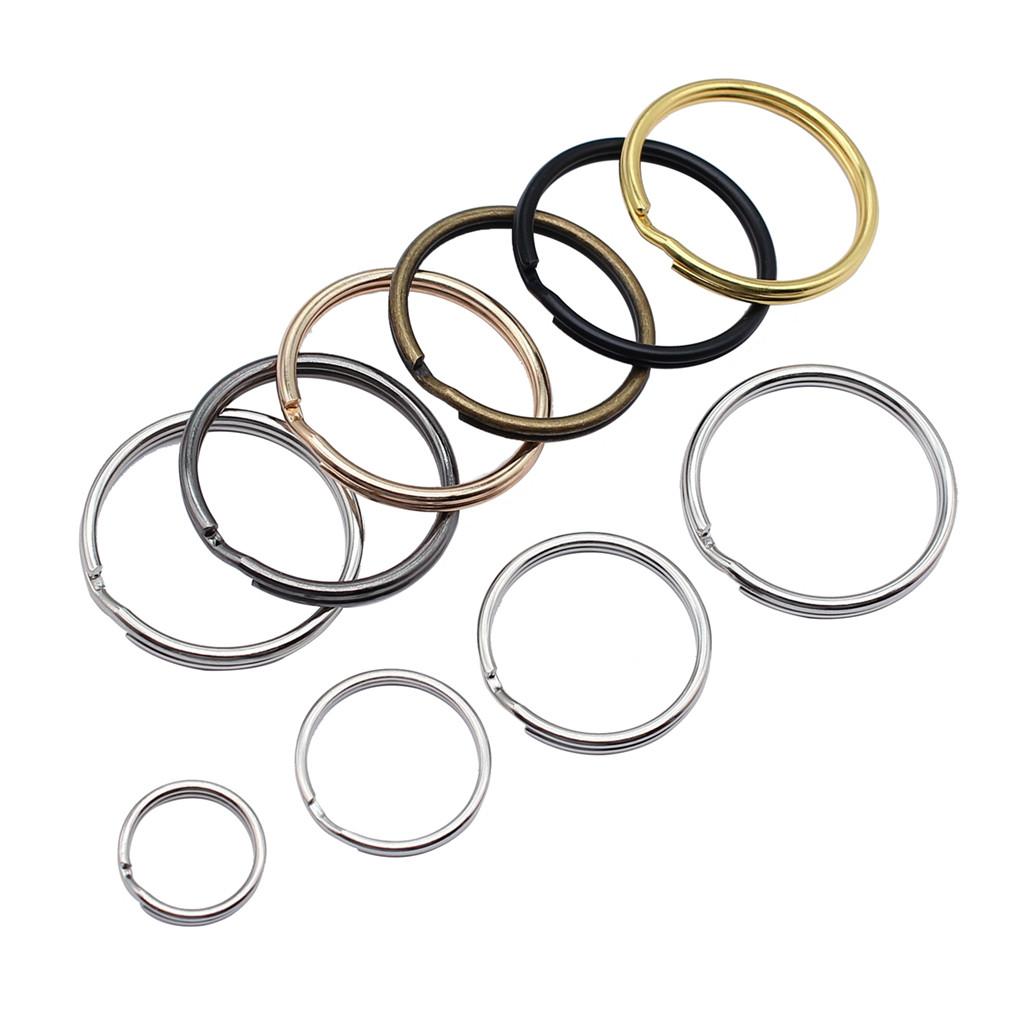 Split Ring Jump Rings For Jewelry And Keychain DIY Metal Fittings Multi Size