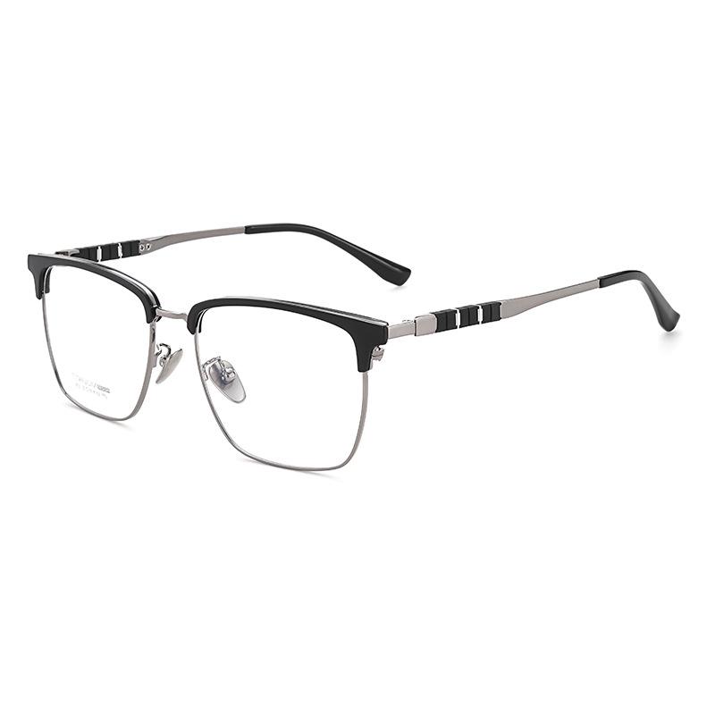 Men s Ultra-Light Retro Titanium Glasses Frame for Myopia