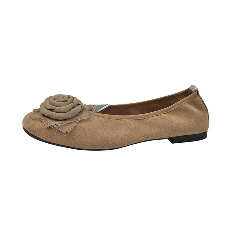 Fashion 2024 Designer Flower Women Flat Shoes Fashion Shallow Slip On Ladies Shoes Soft Sole Dress Loafer Shoes