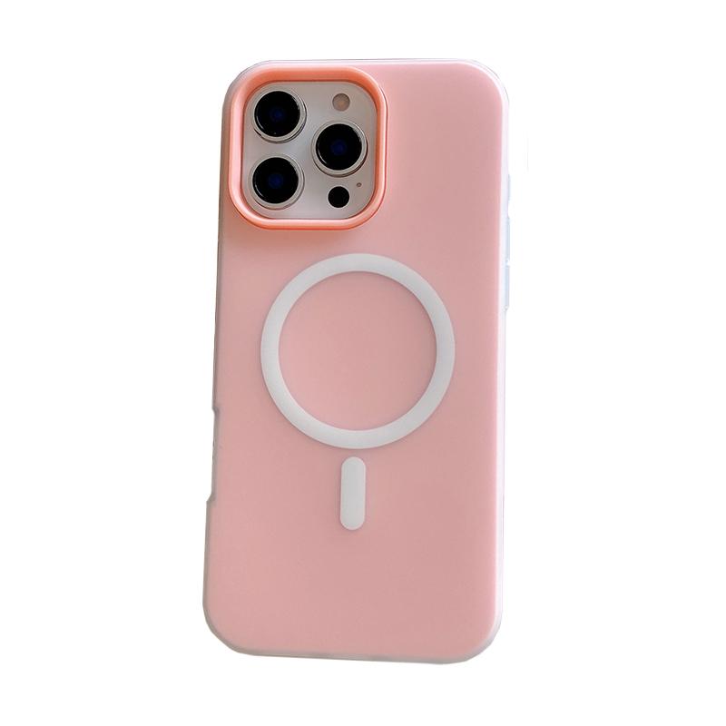 Candy Color For Magsafe Magnetic Wireless Charging Phone Case For iPhone 17 Air 16 15 14 13 Pro Max 2 In 1 Matte TPU Back Cover