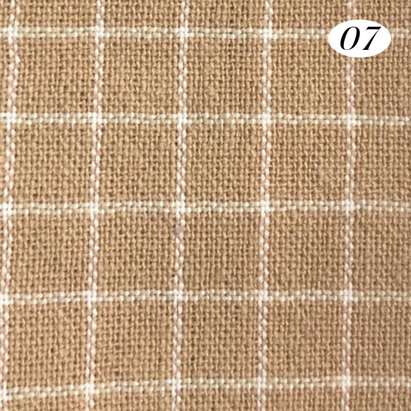 100x140cm Cotton Yarn Dyed Fabric Soft Breathable Wash Cloth Plaid Fabric For Diy Sewing Dress Bedding Home Textile Material