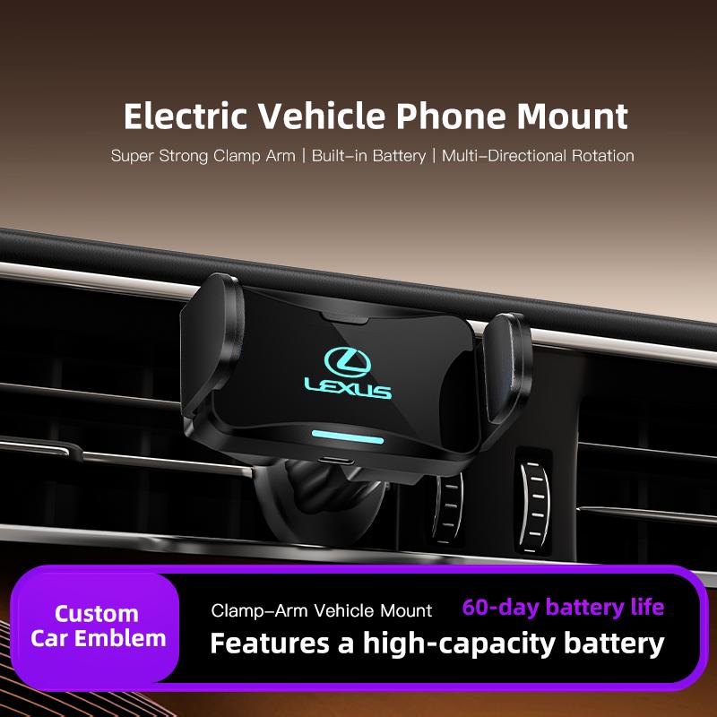 Car Mounted Phone Holder Stand For Lexus RX330 IS250 Ct200h ES300h Car Air Outlet 360 Degree Rotate Electric Cell Phone Support
