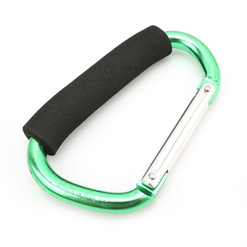 

1pc Hook Carabiner Shopping Hook with Sponge Safety Balance Carabiner Outdoor Camping Hiking Large Hook 135mm*8mm 135x8mm зелений