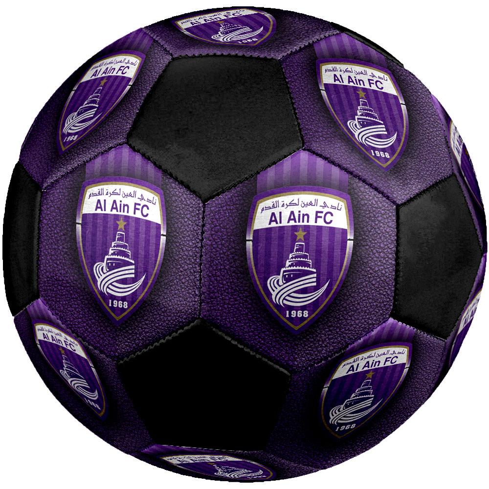 Al Ain FC Size 5 Soccer Ball, Machine-Stitched PVC, Durable & High Bounce, All Ages Fit, fan merchandise, matches & outdoor use.
